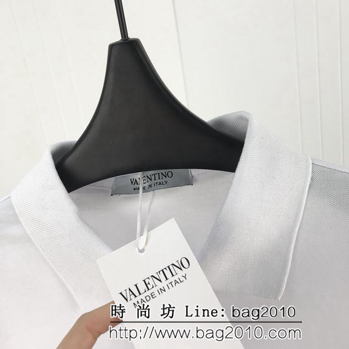 Valentino 華倫天奴 19ss早春新款Polo衫 VLTN印花系列 採用絲光珠地面料 ydi2385